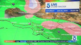 Rain in the forecast across Southern California on weekend