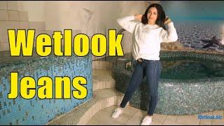 Wetlook Jeans | Wetlook Indoor Pool | Wetlook brunette