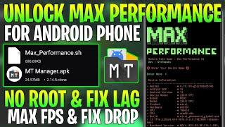 Unlock Max Performance ( No Root ) || Latest Module File V4 !! No Root || Fix Lag & Fix FPS Drops