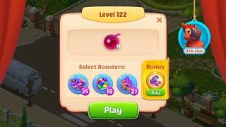 Homescapes  level 122 gameplay No boosters