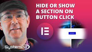 Elementor Hide Or Show Section On Button Click 