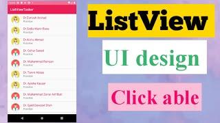 How to create a listView in android studio?