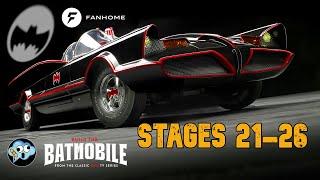 Building the 1/8 scale diecast Batman 1966 Bamobile model by Fanhome Stages 21 - 26