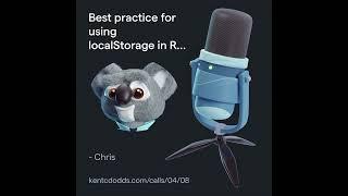 Best practice for using localStorage in React