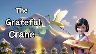 The Grateful Crane | Story for Kids | Bedtime Story (UK English accent)