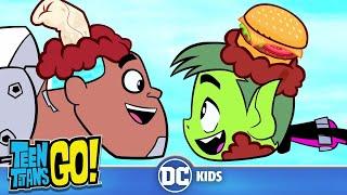 Teen Titans Go! Россия | Бой едой! | DC Kids