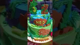 dino theme cake