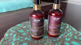 WOW Skin Science Hair Loss Control Therapy Shampoo and Conditioner Review !