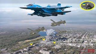 Russian Su-34 Drops UMPC Bombs, Destroys AFU UAV Base • Tank • Vehicle