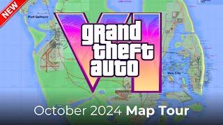 A Detailed Look At The Map of Leonida GTA 6! (October 2024 Map Preview)