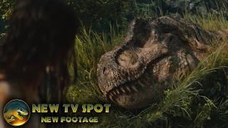 JURASSIC WORLD: REBIRTH - NEW SPINOSAURUS & T.REX SCENES TV SPOT!