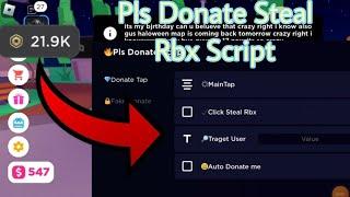 Roblox Pls Donate Script Steal Robux Easy Robux!!