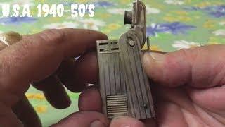 Old vintage REGENS  petrol pocket lighter Старая бензиновая карманная зажигалка