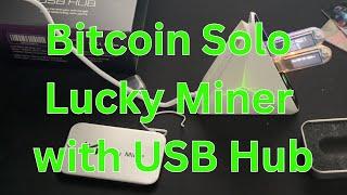 ₿itcoin Solo Lucky Miner with USB Hub