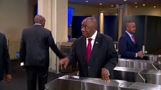 President Cyril Matamela Ramaphosa arrives at the UNGA for the 79th Annual General Assembly debate