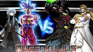 Goku MUI & Rimuru Demon Lord vs Dio Over Heaven & Broly SSJ4 (12p) ANIME MUGEN JUS Team Fight 2 vs 2