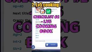 CHECKLIST # 2  - Lv5 Cooking Book #zenyonly #romc #rmcl #tips #mmorpg #ragnarokmclassic #kingspade