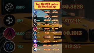 Top 10 RWA coins By MarketCap#millionaire #making #crypto