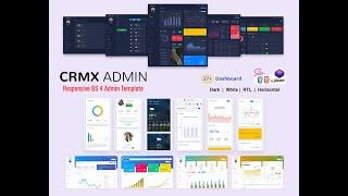 Bootstrap 5 Admin Template fully Responsive Dashboard with Sass – CrmX