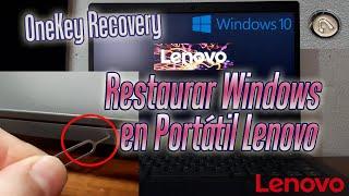 Reset factory Lenovo laptop  | How to Reinstall Windows 10 with OneKey Recovery Button