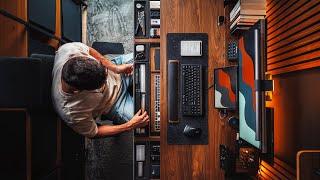 The DREAM Standing Desk: Grovemade Solid Walnut Desk Setup