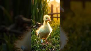 A disabled duckling helps his cat friend  #DuckRescue #CuteAnimals #AnimalRescue