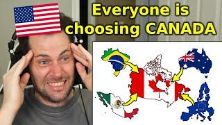 American Reacts to 7 Nations Ditching the U.S. for Canada