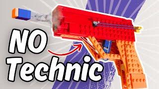 Building a Lego Gun with NO Technic!!!