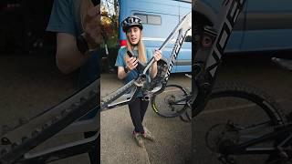 New bike day? ‍️ ~1h to transfer Nory’s components from XS/S to S/M #norcobikes #dh #mtb