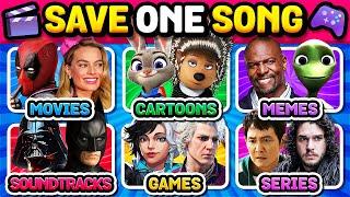 Save One Song Random Rules | Movies  Cartoons ‍️ Memes  Ost  Games  Series    | Music Quiz