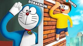 DORAEMON And NOBITA Playing Hide And Seek In HFF !!!