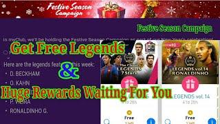 Festive Season Campaign Coming On 16 December || Free Legends || PES 2020 Mobile | PES Galaxy Mobile