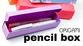 Origami Pencil Box Tutorial - DIY - Paper Kawaii