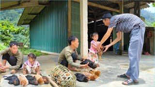 The man decided to sell the chickens to pay hospital bills for the woman who was being treated