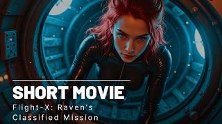 Stealth, Power, and Latex – Raven’s Secret Mission | Flight-X AI Short Film | 4K AI Cinematic ️‍️