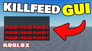 How to make a KILLFEED in ROBLOX STUDIO!