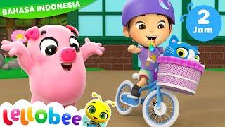 Belajar Naik Sepeda Yuk! | Lellobee City Farm Indonesia | Kartun dan Lagu Anak-anak Indonesia