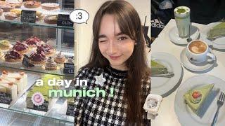 A chill day in Munich ! 🫧 | cute food spots and album unboxing ! | travel vlog ep.2