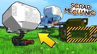 БИТВА ПРОТИВ ЛЕТАЮЩИХ ДРОНОВ !!! МУЛЬТИК в СКРАП МЕХАНИК !!! СКАЧАТЬ Scrap Mechanic !!!