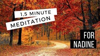 For Nadine - 1,5 minute meditation | Instrumental song | Work | | Study | Focus| Yoga | Mindfulness