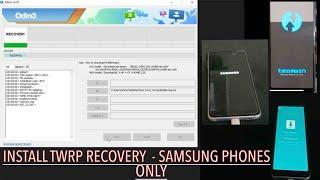 {SAMSUNG} How To Install TWRP Custom Recovery on Samsung Phones With Odin