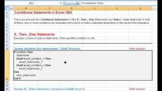 If..Then..Else Multiple Line Statements in Excel VBA, Nesting, ElseIf vs Multiple If..Then Blocks