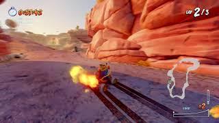 CTR Nitro-Fueled Time Trial: Dingo Canyon (Defeating Oxide's Ghost)