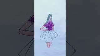 how to make glitter and cotton dress pro fashion  art #shorts #fashion  #art #dress #viral #video 