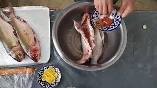 Духовкада баликни тез ва Амон пишириш усули.. рыбы в духовке..Fish in the oven