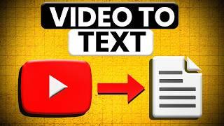 How to Get TRANSCRIPT From YouTube Video | VIDEO to Text Converter Online FREE