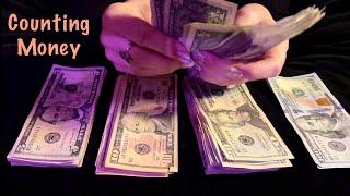 ASMR Counting Cash! (No talking only) American dollar bills, sorting and counting. Paper crinkles.