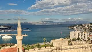 Türkiye. Çeşme.  Panoramic view from Çeşme castle. Турция. Чешме. Вид на город из крепости.