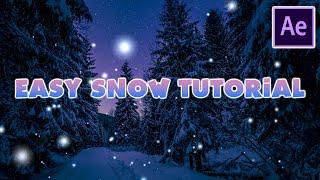 Easy Snow Effect | After Effects Tutorial