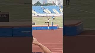 Sea Games 2022 High jump men's 2.18m cleared by malaysia ##shorts #seagames #unstoppable